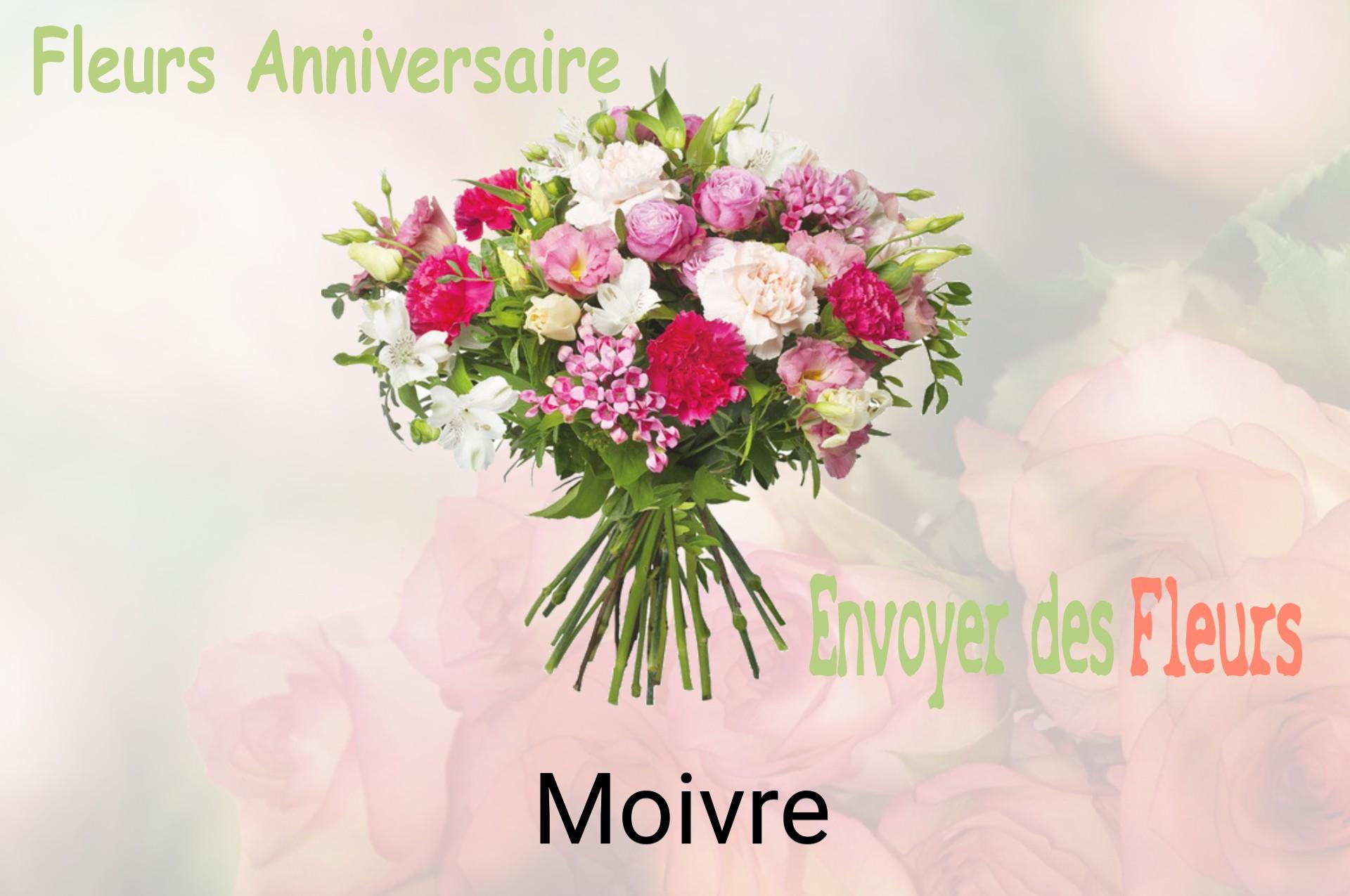 Bouquet de fleurs d’anniversaire livré à Moivre